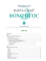 giáo trình bào chế đông dược