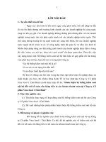 Hoàn thiện hệ thống kiểm soát nội bộ đối với kế toán vốn bằng tiền và các khoản thanh toán tại công ty cổ phần vina food 1 thái bình