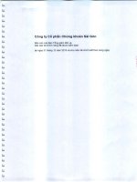công ty cổ phần chứng khoán sài gòn báo cáo ban tổng giám đốc báo cáo tài chính riêng  đã được kiểm toán tại 31 tháng 12 năm 2013 cho năm tài chính kết thúc cùng ngày