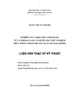 nghiên cứu chiết rút chitinase từ lá khoai lang và bước đầu thử nghiệm thủy phân chitin để sản xuất olygo-chitin