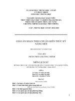 phân phối chương trình lịch sử 6