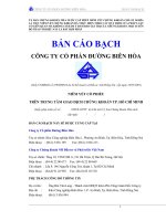bản cáo bạch công ty cổ phần đường biên hòa niêm yết cổ phiếu trên trung tâm giao dịch chứng khoán tp hồ chí minh 2006