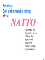 sản phẩm truyền thống natto