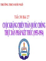 giáo án lịch sử 9 bài Chiến dịch Điện Biên Phủ