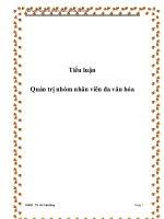 quản trị nhóm nhân viên đa văn hóa