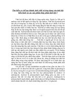 Tiểu luận tinh bột biến hình và sản phẩm thủy phân tinh bột