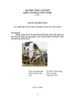 những nhóm yếu tố nào ảnh hưởng đến năng suất, chất lượng của quá trình sấy nông sản thực phẩm  các chỉ tiêu kinh tế- kỹ thuật cơ bản của một máy sấy lúa là gì