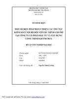 một số biện pháp hoàn thiện các thủ tục kiểm soát nội bộ đối với chu trình chi phí tại công ty cổ phần đầu tư và xây dựng công trình khánh hoà