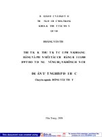 thiết kế kỹ thuật kết cấu phần khoang hàng và phần mũi tàu chở hàng rời 13.500 dwt hoạt động ở vùng biển không hạn chế