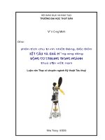 phân tích chu trình nhiệt động, đặc điểm kết cấu và khả năng ứng dụng động cơ stirling trong ngành thủy sản việt nam