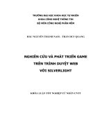 nghiên cứu và phát triển game trên trình duyệt web với silverlight