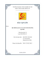 HỆ THỐNG QUẢN LÝ TUYỂN SINH TRƯỜNG ĐẠI HỌC