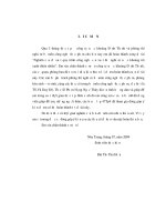 Nghiên cứu đề xuất quy trình công nghệ sản xuất thử nghiệm nước khoáng trà xanh thiên nhiên
