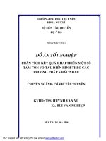 đồ án tốt nghiệp phân tích kết quả khai triển một số tấm tôn vỏ tàu điển hình theo các phương pháp khác nhau