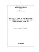 nghiên cứu xây dựng quy trình công nghệ chế biến sản phẩm giá trị gia tăng sứa miến trong bao bì nhỏ