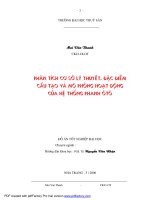 phân tích cơ sở lý thuyết, đặc điểm cấu tạo và mô phỏng hoạt động của hệ thống phanh ôtô