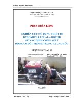 nghiên cứu sử dụng thiết bị dynomite 13 dual – rotor để xác định công suất động cơ đốt trong trung và cao tốc