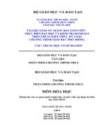 phân phối chương trình môn hóa học 8