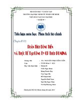 phân tích dòng tiền và thực tế tài công ty cổ phần thép pomina