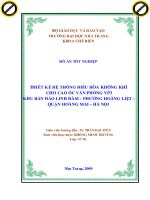 thiết kế hệ thống điều hòa không khí cho cao ốc văn phòng vp3 khu bán đảo linh đàm – phường hoàng liệt – quận hoàng mai – hà nội