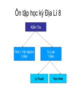 Ôn tập học kỳ địa lí 8