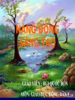 giáo án giáo dục công dân bài Năng động sáng tạo