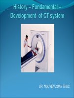 History - fundamental - development of CT system