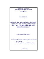 Khảo sát ảnh hưởng độ dốc và mấp mô mặt đường đến phản lực pháp tuyến trên máy kéo shibaura  3000a kéo rơ moóc một trục