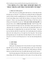 tác động của việc học sinh hỗ trợ lẫn nhau trong giờ thực hành môn tin học