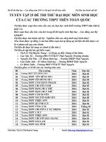 bộ đề thi thử cao đẳng, đại học năm 2015