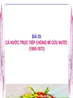 giáo án lịch sử 9 bài 29