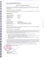 công ty cổ phần đường kon tum báo cáo ban giám đốc báo cáo tài chính đã được soát xét giai đoạn từ 1 tháng 1 năm 2011 đến 30 tháng 6 năm 2011