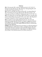 Bài tập Hình học Phẳng ôn tập