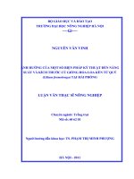 Luận văn thạc sĩ ẢNH HƯỞNG CỦA MỘT SỐ BIỆN PHÁP KỸ THUẬT ðẾN NĂNG SUẤT VÀ KÍCH THƯỚC CỦ GIỐNG HOA LOA KÈN TỨ QUÝ (Lilium formolongo) TẠI HẢI PHÒNG
