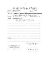 thiết kế kỹ thuật máy đánh tơi rác thải trong dây chuyền xử lý rác thải bằng công nghệ yếm khí tùy nghi