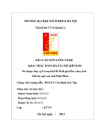 sử dụng công cụ geospatial để đánh giá tiềm năng sinh khối từ ngô của tỉnh ninh bình