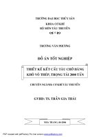 thiết kế kết cấu tàu chở hàng khô vỏ thép, trọng tải 2000 tấn