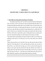 nguồn gốc của lợi nhuận cũng như vài trò của nó trong nền kinh tế thị trường