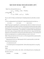 một số đề thi học sinh giỏi olimpic lớp 9 hóa học