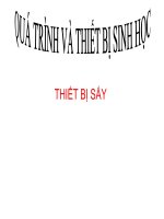 tiểu luận thiết bị sấy