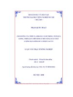 Ảnh hưởng của thời vụ, khoảng cách trồng, tuổi quả giống, thời gian chín sinh lý đến năng suất và chất lượng của hạt giống dưa chuột lai CV5