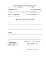 phân tích và lựa chọn hợp lý các thông số hình học khi thiết kế seri mẫu tàu đánh cá lưới rê theo mẫu truyền thống của tỉnh ninh thuận