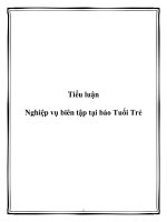 nghiệp vụ biên tập tại báo tuổi trẻ