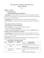 đề cương ôn tập văn học lớp 7 tham khảo