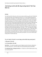 ảnh hưởng của lãi suất đến tăng trưởng kinh tế việt nam hiện nay (2013)