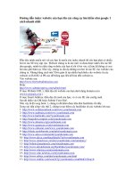 hướng dẫn index website của bạn lên các công cụ tìm kiếm như google 1 cách nhanh nhất