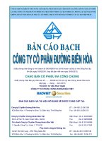bản cáo bạch công ty cổ phần đường biên hòa chào bán cổ phiếu ra công chúng năm 2013
