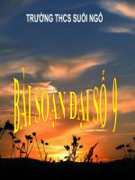 bài giảng hệ thức viet và ứng dụng