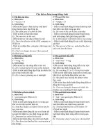 các thì cơ bản trong tiếng anh