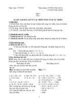 giáo án tự chọn tóan 6